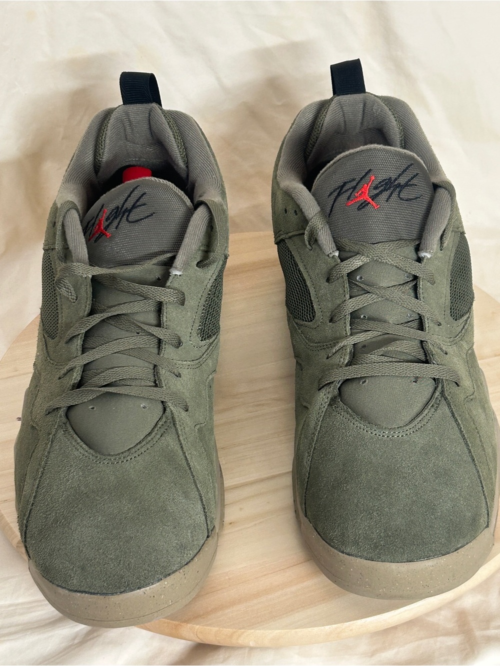Jordan Air Jordan MVP 92 Medium Olive Khaki Suede Low Top Sneakers Men’s 18 - Picture 2 of 8
